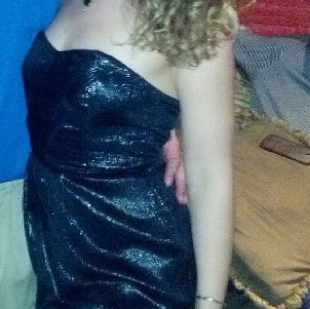 Urban Outfitters Sexy Metallic Black Dress 0 XS
